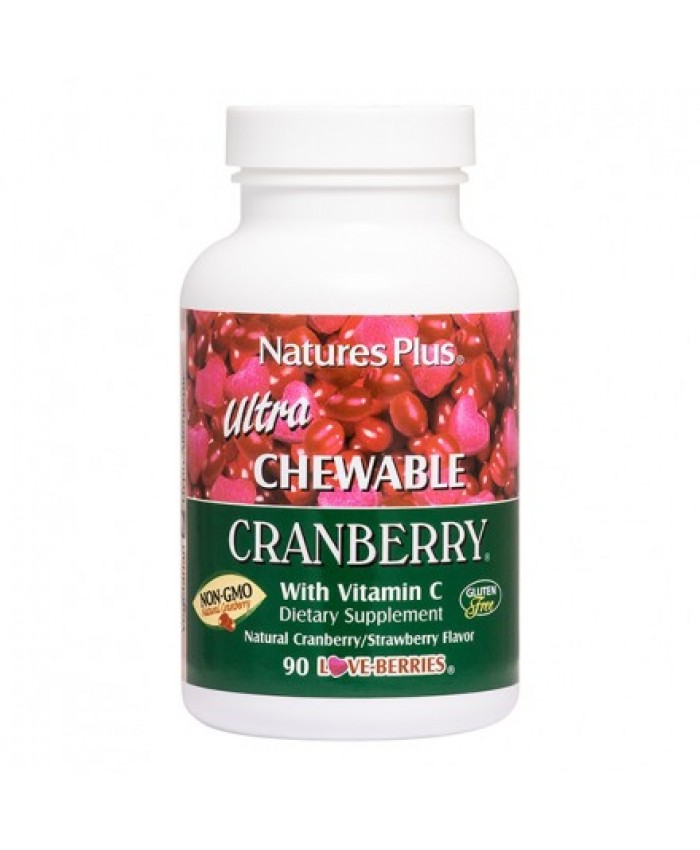Nature's Plus Ultra Chewable Cranberry 90tabs